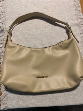 MontanaWest Tan Shoulder Hobo Bag-Gold accents